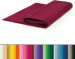 The Felt Store Bastelfilz Meterware 1,6 mm – burgunder, 100% weicher Acryl-Filz, farbintensiver u...