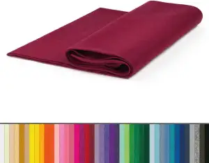 The Felt Store Bastelfilz Meterware 1,6 mm – burgunder, 100% weicher Acryl-Filz,
