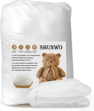 Polstervlies 80g/m² 1.5x2 Meter 8mm Höhe – Voluminöses Füllmaterial für Kissen, 