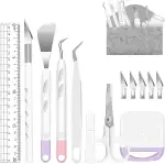 ImnBest Plotter Zubehör,13 Stück Vinyl Jäten Werkzeuge für Cricut Silhouette Unkrautschaber Silho...