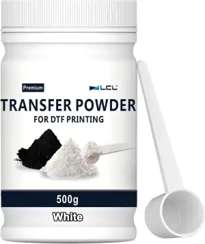LCL DTF-Pulver Transfer Powder weiß 500g/17.6oz Digitales Transferklebepulver fü
