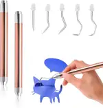 B-0141 5 Stück Entgitterwerkzeug Plotter PlotterZubehör Plotter Werkzeug Austauschbares Unkrauthaken Werkzeug mit Licht für Vinyl Papier Bügeln DIY Handwerk Projekt Präzise Entfernen Kleine Fragmente