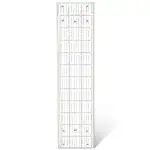 Patchwork Lineal 15x60cm Acryl Antirutsch, Präzises Schneiderlineal mit Winkelanzeigen für Nähen, Quilting & Schneiderei, Transparentes Maßlineal cm/mm