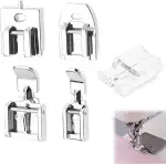 Raheem 5 Stück Nähfüße Reißverschluss Unsichtbar/Verdeckt/Breit/Schmal/Durchsichtig Multifunktion...