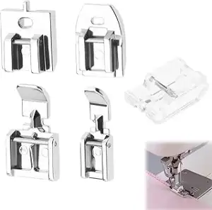 Raheem 5 Stück Nähfüße Reißverschluss Unsichtbar/Verdeckt/Breit/Schmal/Durchsichtig Multifunktion...