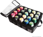 Phönix Garntasche für 20 Overlock Garnrollen 36 x 29 x 10 cm Garn-Organisierer für Anfänger und Profis Aufbewahrungstasche zur Nähgarnaufbewahrung von Overlock-Konen