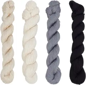 FREEBLOSS 4 Stück Sashiko Garn In 4 Farben Sashiko Strang 4 x 100 m Stickgarn Au