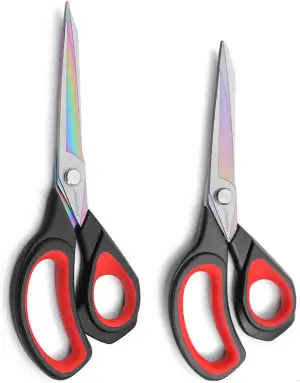 JARVISTAR Professionelle Schneiderschere Stoffschere mit Weichem Griff, Titan-Be