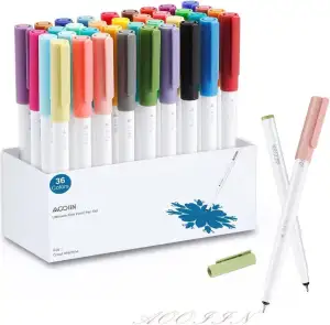 AOOIIN Stifte für Cricut Maker 4/3/Maker/Explore 4/3/Air 2, Set mit 36 Stück 0.4