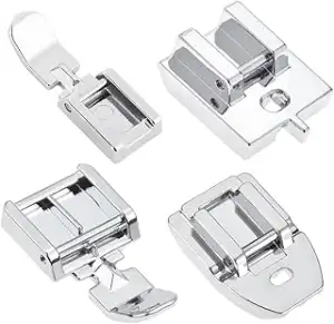 LGEGE Unsichtbarer Reißverschlussfuß, 4-teiliges Set – 4 Nähmaschinen-Nähfüße, perfektes Zubehör ...