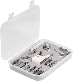 Watris Veiyi 15 Stück Nähfüße, Multifunktions Nähmaschinen Zubehör, Metall Nähfü