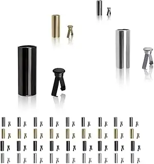 48 Stück Kordelstopper Set, 8mm Metall Druckknöpfe in 4 Farben - Für Hoodies, Ja