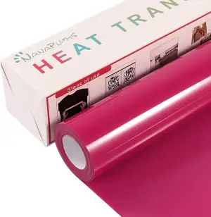 NANAPLUMS Plotterfolie Textil, 30.5cm×4m Flexfolie Plotter Textil, Bügelfolie fü