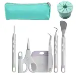 Vinyl Jäten Werkzeuge 8 Stück Plotter Zubehör DIY Bastelwerkzeug Set Entgitterwerkzeug für Selbstklebendes Vinyl, Silhouette, HTV, Cameos, Beschriftung (8)