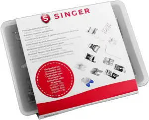 Singer Premium-Nähfußsortiment - Inklusive 11 Nähfüße + Schaft + Kantenlineal