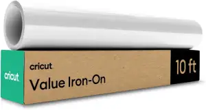 Cricut Plotterfolie Textil im Vorteilspack | 30,5 cm x 3 m | Textil-Flexfolie für Plotter (Iron-On) für alle Cricut Schneidemaschinen | Weiß