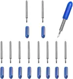 Roland Klingen, Klingen Vinyl Plotter | Roland Schneideplotter Vinyl Cutter | Schriftzüge Ersatzklingen für Explore Air/Air 2 (10 Stück 60 Grad Blau)