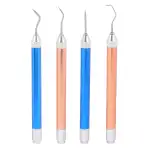 jojofuny Vinyl Entgitterungswerkzeug 4 Stück mit LED Licht Aluminium Werkzeugset für Bastelprojekte und Beschriftungen