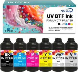 UV DTF Tinte 500-ml für UV DTF A B Films kompatibel mit XP600 TX800 i3200 L805 1