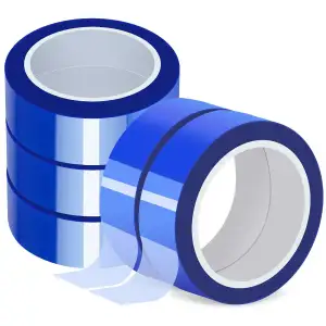 5 Rollen Hitzebeständiges Klebeband, 20mm x 30m Blaues Wärmeband für Sublimation