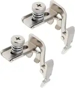 2 Stück Nähmaschinen-Reißverschlussfüße mit Niedrigem Schaft Verstellbarer Klappfuß Kompatibel mi...