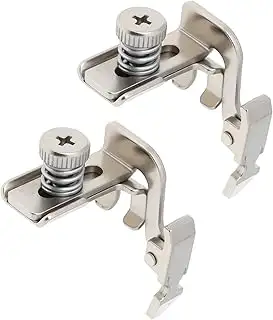 2 Stück Nähmaschinen-Reißverschlussfüße mit Niedrigem Schaft Verstellbarer Klappfuß Kompatibel mi...