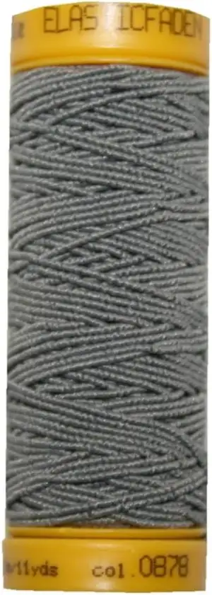 Hutgummi Gummi Nähfaden Elastic 10m grau (0878)