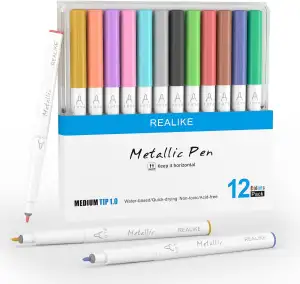 REALIKE Acryl Paint Markers Stifte für Stoff, Stein, Holz, Leinwand, Papier, Ste