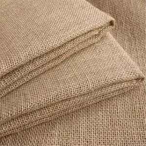 Jutestoff Meterware 100X160CM - Jute Stoff aus Naturfasern 280g/m²,Natur Leinens