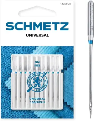 SCHMETZ | 10 Nähmaschinennadeln | Universal | 130/705 H | Nadeldicke 80/12 | auf