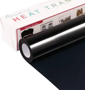 NANAPLUMS Plotterfolie Textil, 30.5cm×4m Flexfolie Plotter Textil, Bügelfolie fü