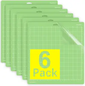 JMIATRY 6 Stück Schneidematte 12X12in, Schneidematte, Grün Schneidunterlage für 