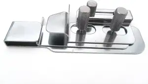 CKPSMS Marke -1 SET # A9140C090B0 EXKLUSIVER EINSTELLBARER FOLDER SÄUMER CoverStitch Saumführung Kompatibel mit/Ersatz für Juki Marke Serger MO-735 MCS1500