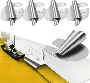 4 Stück Nähmaschinen Zubehör Rolled Saum Nähfuß, Nähzubehör Mit 4-Größen (7mm-10