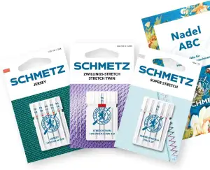 SCHMETZ | 11 Nähmaschinennadeln | Jersey Set | Jersey/Super Stretch/Zwillings-St