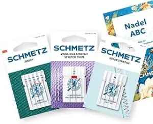 SCHMETZ | 11 Nähmaschinennadeln | Jersey Set | Jersey/Super Stretch/Zwillings-St