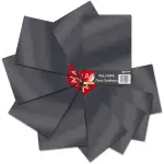 Tubitherm Textilfolie DIN A4 Format Flockfolie 21x29,7cm Plotterfolie für Plotter Stoff Kleidung T-Shirt Bekleidung Bügelfolie Flock Folie (01 Anthracite, 10er Set)