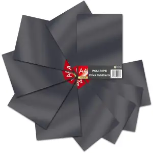 Tubitherm Textilfolie DIN A4 Format Flockfolie 21x29,7cm Plotterfolie für Plotte