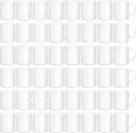 SUBLOVER 48Stück Sublimation rohlinge Tassen Sublimationsbecher Weiß Keramiktasse,11 Unzen Tasse ...