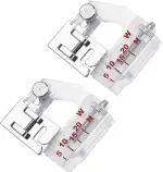 Schrägbandeinfasser Verstellbarer Schrägbandfuß,2 Stücke Nähmaschinen-Nähfuß 5 mm bis 20 mm Verstellbarer Schrägbandfuß für Bro ther, Janome, Singer, Babylock, Kenmore und Universal-Nähmaschine