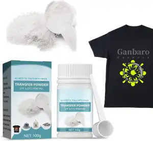 Miioto Transfer Powder, DTF Pulver, Pulver Schmelzkleber, DTF Transfer Film, Geeignet für den Allfarbdruck Mit DTF-Drucker, Verwendet für Pulverfolie auf T-Shirts, Taschen, Hüten und Schuhen - 100g