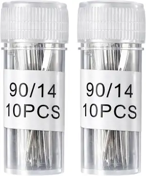 Ebksqs 20 Stück Nähmaschinennadeln 90/14 Universal Nähnadeln Für Haushalts-Nähma