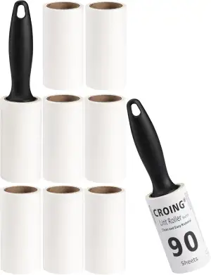 CROING Fusselrollen für Haustiere, 810 Blatt Fusselroller-Nachfüllpackungen & 2 