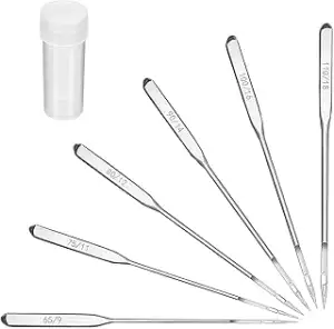Diffaxy 60 Stücke Nähmaschinennadeln in 6 GroBen: 65/9,75/11,80/12,90/14,100/16 