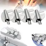 Magnetische Nahtführung & 5 Nähfüße für Nähmaschine Rollsaumß(6/7/8/9/10 mm), Nahtführungslineal, Nähmaschinen Rolled Saum Nähfuß, Edelstahl Nähfuß Nähzubehör für Nähmaschine Zubehör Rollsaumfuß