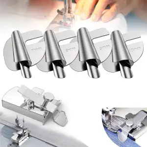 Magnetische Nahtführung & 5 Nähfüße für Nähmaschine Rollsaumß(6/7/8/9/10 mm), Na