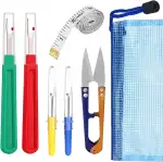 YPYMOD 4 Stück Nahttrenner, mit Schutzkappe, Groß/Klein Nähen Nahtauftrenner Kommt mit Trimmscher...