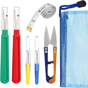 YPYMOD 4 Stück Nahttrenner, mit Schutzkappe, Groß/Klein Nähen Nahtauftrenner Kommt mit Trimmscher...