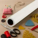 NÄHMIT - Schnittmusterpapier AUF PAPPROLLE (80cmx15m) Schnittmuster abpausen leicht gemacht! Vielseitig verwendbares Transparentpapier zum Nähen, Skizzieren, Basteln uvm. (Blanco weiss)