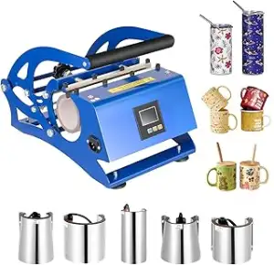 6 in 1 Mug Sublimationspresse 600W - 200 ℃ Tassenpresse Sublimationspresse Beche